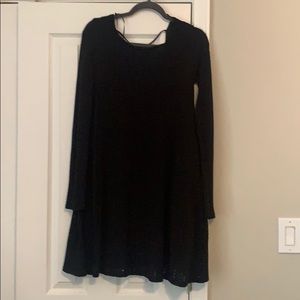 Black sweater dress